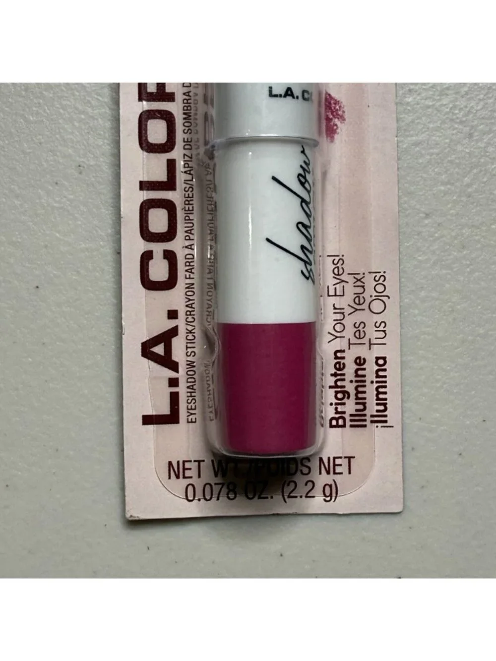LA Colors Shadow Stick Sweeter Than Pink Eyeshadow Crayon Twist Up